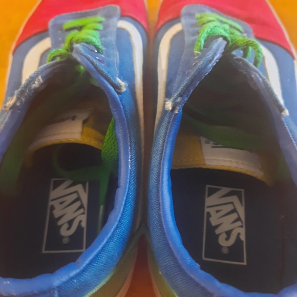 Vans Ward Youth Primary Colors Skate Shoes Size 4.5 - Picture 7 of 13